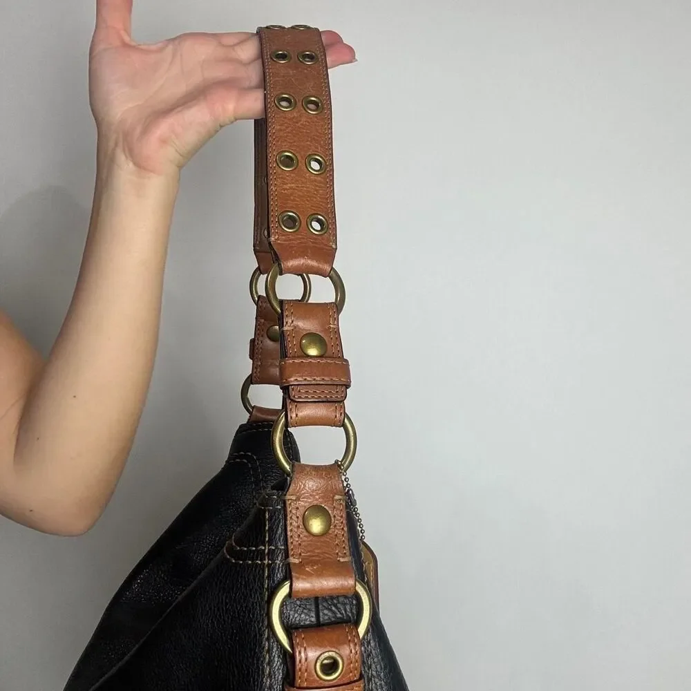 Coach Women's Black and Brown Bag